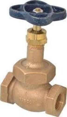 DESCRIPTION: (1) THREADED ENDS BRONZE INTEGRAL GLOBE VALVE BRAND/MODEL: NIBCO #82310145 RETAIL$: $110.59 EA SIZE: 44563 QTY: 1