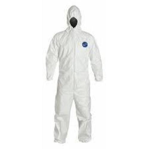 DESCRIPTION: (1) PACK OF (24) DISPOSABLE COVERALLS BRAND/MODEL: COLOGUARD/107-KG INFORMATION: WHITE/WITH ELASTIC WRIST & ANKLE RETAIL$: 44.00 PER PK O