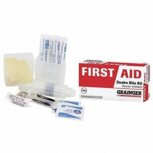 DESCRIPTION: (4) SNAKE BITE KIT BRAND/MODEL: GRAINGER #39N820 INFORMATION: SERVES 1 RETAIL$: $24.25 EA SIZE: 1 PERSON PER KIT QTY: 4