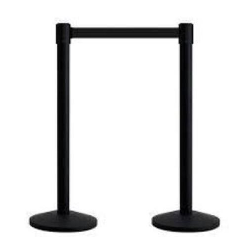 DESCRIPTION: (1) RETRACTABLE WEBBING POST BRAND/MODEL: QUEUEWAY # QWYPOST-33B9 INFORMATION: BLACK RETAIL$: 125 SIZE: 2.3 M QTY: 1