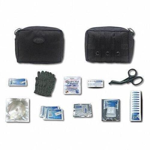 DESCRIPTION: (5) GUNSHOT MEDICAL KIT BRAND/MODEL: EMI #33VP21 INFORMATION: BLACK RETAIL$: $88.77 EA SIZE: 1 PERSON PER KIT QTY: 5