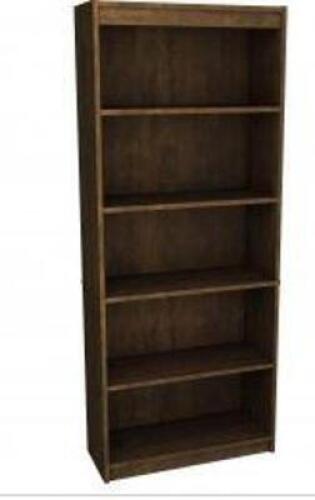 DESCRIPTION: (2) STANDARD BOOKCASE, CHOCOLATE BRAND/MODEL: BESTAR 657153169 RETAIL$: $307.63 EA SIZE: 29.5"W 11.6"D 72" H QTY: 2