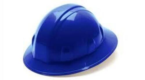 DESCRIPTION: (12) HARD HAT BRAND/MODEL: PYRAMEX #HP26160 INFORMATION: BLUE RETAIL$: $20.00 EA SIZE: ONE SIZE FITS MOST QTY: 12