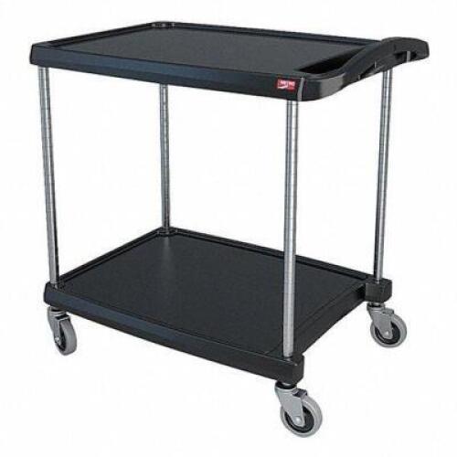 DESCRIPTION: (1) UTILITY CART WITH LIPPED PLASTIC SHELVES BRAND/MODEL: METRO #29JU31 RETAIL$: $278.27 EA SIZE: 300 LB CAP QTY: 1