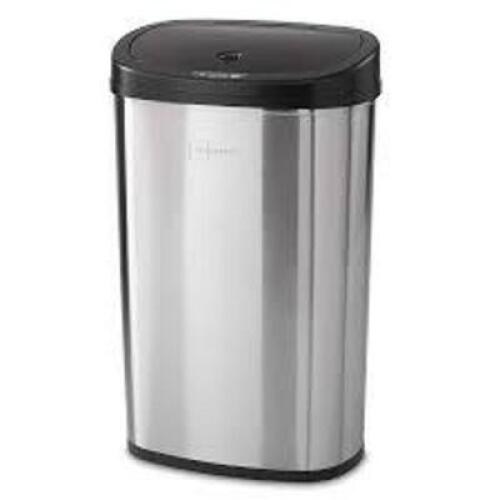 DESCRIPTION: (1) MOTION SENSOR KITCHEN GARBAGE CAN BRAND/MODEL: MAINSTAYS #MS-50-22 INFORMATION: STAINLESS STEEL RETAIL$: 43.98 SIZE: 13.2 GALLON QTY: