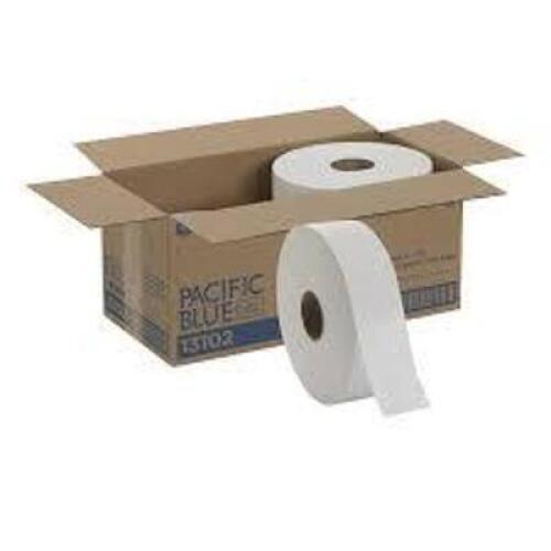 DESCRIPTION: (1) CASE OF (12) ROLLS OF JUMBO BATH TISSUE BRAND/MODEL: PACIFIC BLUE #12789 RETAIL$: $142.00 EA SIZE: 2 PLY QTY: 1