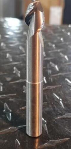 DESCRIPTION: (3) HIGH PERFORMANCE CARBIDE REDUCED NECK ROUGHING/FINISHING END MILL BRAND/MODEL: DATA FLUTE HSMM20500 .090 RAD RETAIL$: $ 98.50 EA SIZE