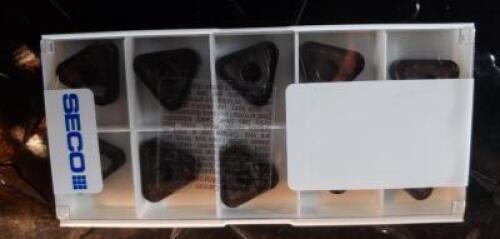 DESCRIPTION: (80) SOLID CARBIDE MILLING INSERTS BRAND/MODEL: SECO TNMG220432-MR7 .TP1500 RETAIL$: $ 26.72 PER INSERT QTY: 80