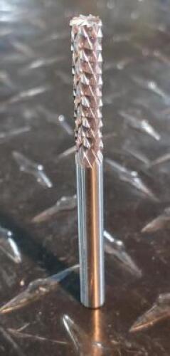 DESCRIPTION: (1) SOLID CARBIDE BURR END DIAMOND PATTERN ROUTER BITT BRAND/MODEL: ACCPRO 71176549 RETAIL$: 38.04 SIZE: 1/4" DIAM 1" LOC QTY: 1