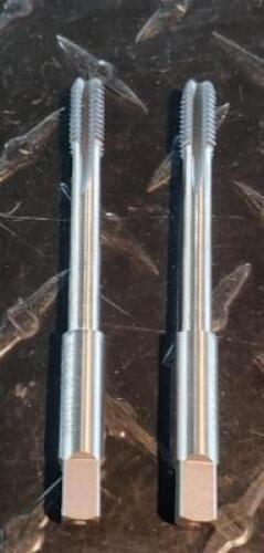 DESCRIPTION: (2) POWDERED METAL METRIC COURSE STRAIGHT TAP BRAND/MODEL: OSG 78802899 RETAIL$: $ 53,83 SIZE: M8X1.25 QTY: 2