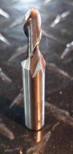 DESCRIPTION: (1) HSCO8 BALL END MILL BRAND/MODEL: HERTEL 84509959 RETAIL$: 36.97 SIZE: 1/4" DIA 5/8" LOC 3/8" SD QTY: 1
