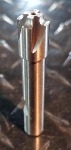 DESCRIPTION: (2) HSS CORNER RADIUS END MILL BRAND/MODEL: INTERSTATE 01826049 RETAIL$: 56.97 SIZE: 1/16"" RAD 7/16" DIA QTY: 2