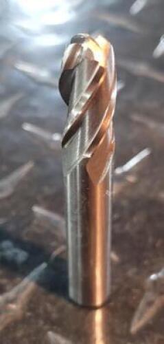 DESCRIPTION: (2) COBALT BALL NOSE ENDMILL BRAND/MODEL: INTERSTATE 01885243 RETAIL$: 40.72 QTY: 2