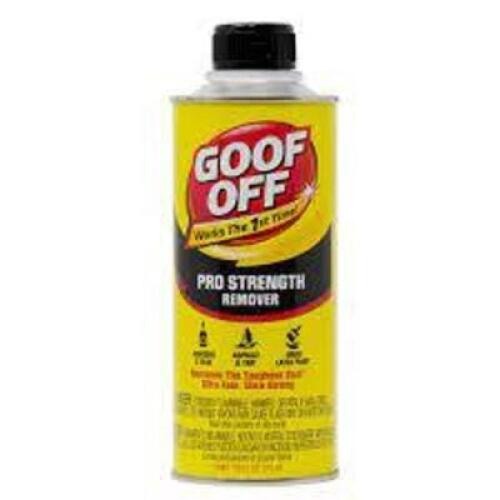 DESCRIPTION: (6) ADHESIVE REMOVER BRAND/MODEL: GOOF OFF #6XFF6 RETAIL$: $10.00 EA SIZE: 12 OZ QTY: 6