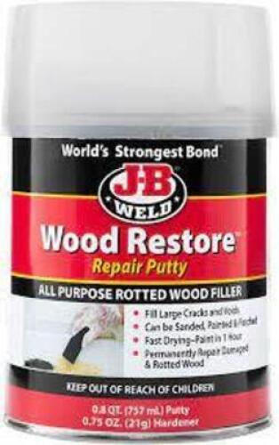 DESCRIPTION: (1) WOOD RESTORE REPAIR FILLER PUTTY BRAND/MODEL: J-B WELD RETAIL$: $42.66 EA SIZE: 0.8 QT QTY: 1