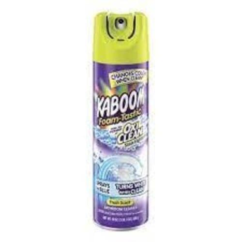 DESCRIPTION: (4) BATHROOM CLEANER BRAND/MODEL: KABOOM INFORMATION: FRESH SCENT RETAIL$: $6.25 EA SIZE: 19 OZ QTY: 4