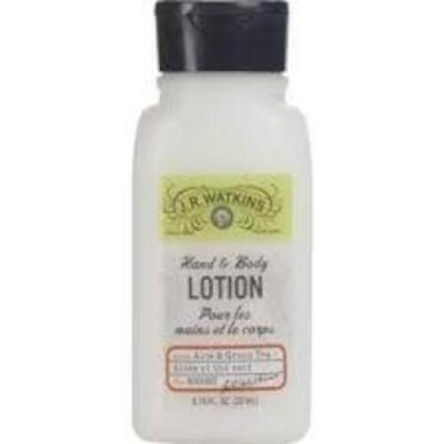 DESCRIPTION: (8) HAND AND BODY LOTION BRAND/MODEL: JR WATKINS INFORMATION: ALOE AND GREEN TEA SIZE: 0.75 FL OZ QTY: 8