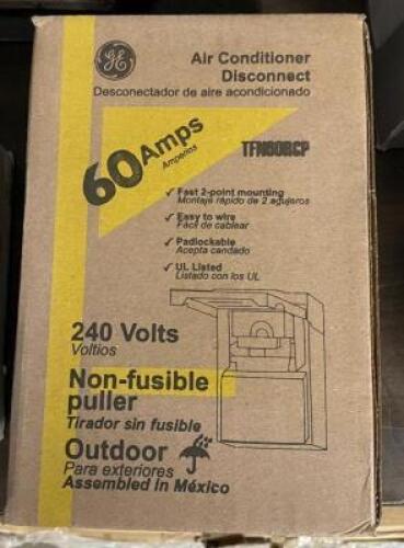 (2) GE 60 AMP NON-FUSIBLE AIR CONDITIONERS DISCONNECTION KITS
