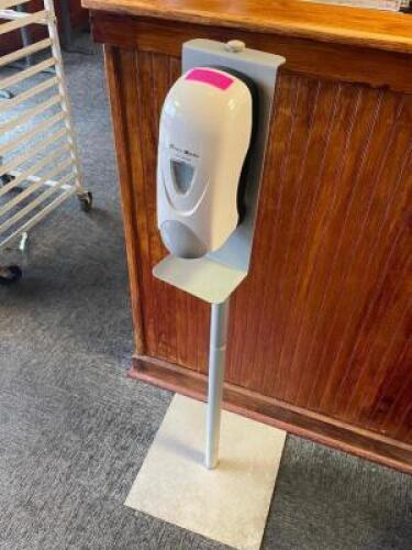 DESCRIPTION: HAND SOAP DISPENSER W/ STAND LOCATION: SEATING QTY: 1