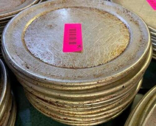 DESCRIPTION: (24) 8" PIZZA PANS SIZE 8" LOCATION: SEATING THIS LOT IS: SOLD BY THE PIECE QTY: 24