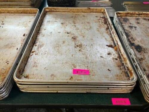 DESCRIPTION: (6) FULL SIZE SHEET PANS SIZE FULL SIZE LOCATION: SEATING THIS LOT IS: SOLD BY THE PIECE QTY: 6