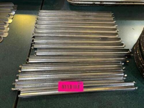 DESCRIPTION: (14) 12" STAINLESS DIVIDERS SIZE 12" LOCATION: SEATING THIS LOT IS: ONE MONEY QTY: 1