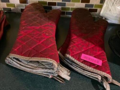 DESCRIPTION: (5) INSULATED OVEN MITTS LOCATION: SEATING THIS LOT IS: ONE MONEY QTY: 1