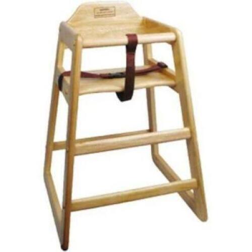 DESCRIPTION: (1) WOODEN HIGH CHAIR LOCATION: SEATING QTY: 1