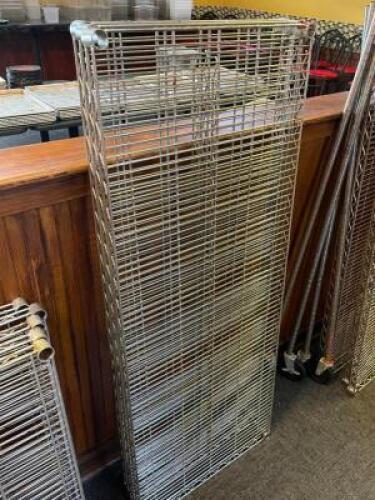 DESCRIPTION: (3) 60" X 24" WIRE SHELVING INSERTS SIZE 60" X 24" LOCATION: SEATING THIS LOT IS: ONE MONEY QTY: 1