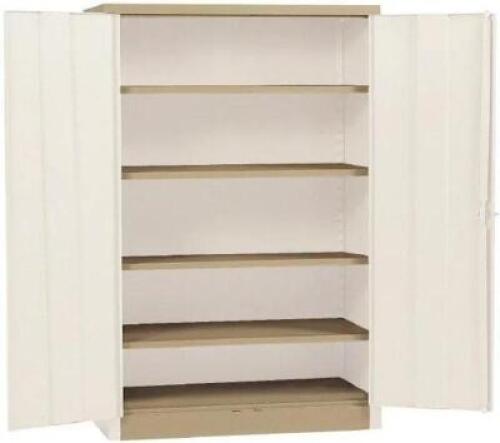 DESCRIPTION: (1) LOCKER ACCESSORY BRAND/MODEL: EDSAL/4000BTN INFORMATION: TAN/5-SHELVES RETAIL$: 516.12 SIZE: 24"D X 48"W X 78"H QTY: 1