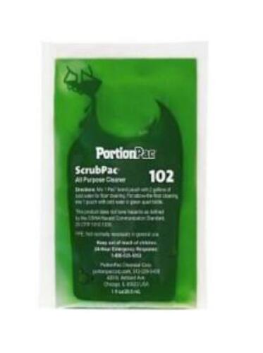 DESCRIPTION: (8) PACKS OF (132) HEAVY DUTY DETERGENT BRAND/MODEL: PORTION PAC/102 INFORMATION: GREEN/NON-TOXIC RETAIL$: 30.00 PER PK OF 132 SIZE: 1 FL