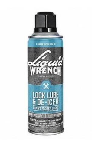 DESCRIPTION: (12) LOCK LUBRICANT BRAND/MODEL: LIQUID WRENCH/LLD03-6 INFORMATION: WHITE/FREEZING POINT: -127F RETAIL$: 85.68 PER LOT SIZE: 3 OZ. QTY: 1