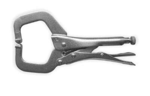 DESCRIPTION: (3) LOCKING C-CLAMP BRAND/MODEL: WESTWARD/2FDD1 INFORMATION: NICKEL-PLATED/CLAMPING FORCE:900 LBS RETAIL$: 22.44 EACH SIZE: 11"NOMIAL CLA