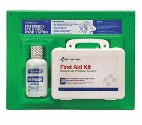 DESCRIPTION: (3) FIRST AID KIT BRAND/MODEL: PHYSICIANCARE/24-500 INFORMATION: GREEN/PEOPLE SERVED: 11-25 RETAIL$: 51.39 EACH SIZE: 19"H X 4"W X 6"D QT