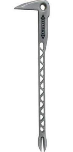 DESCRIPTION: (2) CLAWBAR NAIL PULLER BRAND/MODEL: STILETTO/TICLW12 INFORMATION: WITH DIMPLER/TITANIUM RETAIL$: 77.00 EACH SIZE: 12"L X 3"W QTY: 2