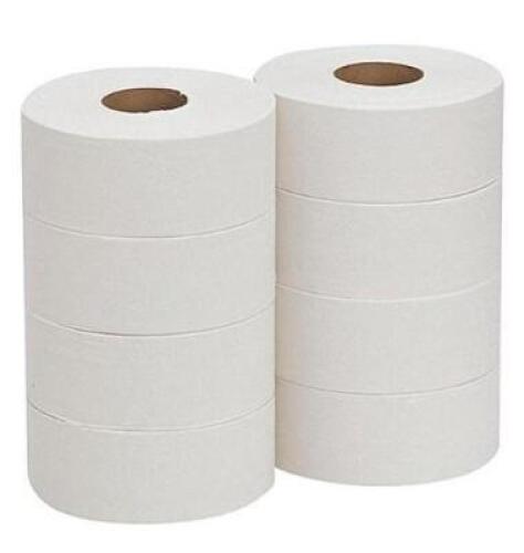 DESCRIPTION: (1) PACK OF (8) TOILET PAPER ROLL BRAND/MODEL: GEORGIA-PACIFIC/12798 INFORMATION: WHITE/JUMBO CORE RETAIL$: 55.40 PER PK OF 8 SIZE: 3-1/2