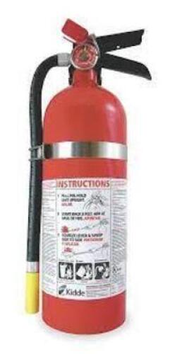 DESCRIPTION: (1) FIRE EXTINGUISHER BRAND/MODEL: KIDDE #1FBK1 INFORMATION: MONOAMMONIUM PHOSPHATE RETAIL$: $67.17 EA SIZE: 5 LB QTY: 1