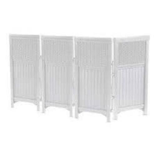 DESCRIPTION: (1) FREESTANDING STEEL RESIN REVERSIBLE PANEL BRAND/MODEL: SUNCAST #FSW4423WD INFORMATION: WHITE RETAIL$: $113.77 EA QTY: 1