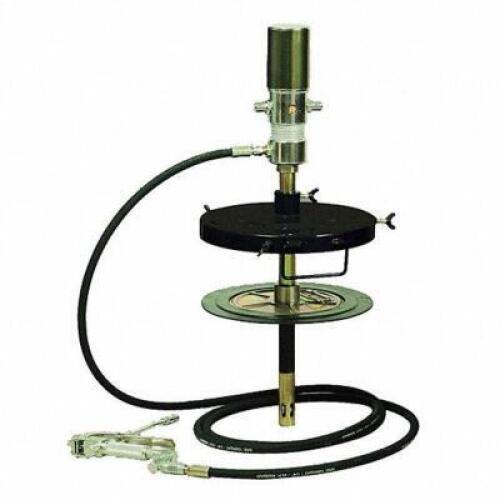 DESCRIPTION: (1) GREASE PUMP WITH GUN BRAND/MODEL: WESTWARD #5TCV0 RETAIL$: $1000.00 EA SIZE: 2 1/2 IN AIR MOTOR SIZE 120 LB 16 GAL DRUM FITS CONTAING
