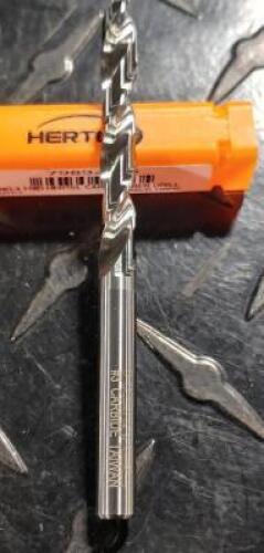 DESCRIPTION: (1) SOLID CARBIDE JOBBER DRILL BRAND/MODEL: HERTEL 79892436 RETAIL$: 36.41 SIZE: #3 QTY: 1