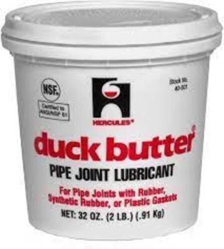 DESCRIPTION: (2) PIPE JOINT LUBRICANT BRAND/MODEL: DUCK BUTTER RETAIL$: $11.97 EA SIZE: 2 LB QTY: 2