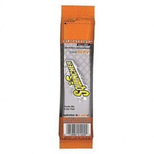 DESCRIPTION: (4) PACKS OF (8) SPORTS DRINK MIX CONCENTRATE STICKS BRAND/MODEL: SQWINCHER #12P472 INFORMATION: ORANGE RETAIL$: $7.57 EA QTY: 4