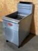 DESCRIPTION: AVANTCO 70 LB. GAS DEEP FRYER. BRAND / MODEL: FF518-N ADDITIONAL INFORMATION NATURAL GAS, 150,000 BTU. CLEAN. NO BASKETS. ON CASTERS LOCA - 2