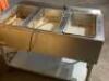 DESCRIPTION: EAGLE THREE WELL ELECTRIC STEAM TABLE. BRAND / MODEL: 376-84-E-VOL 1 ADDITIONAL INFORMATION 20 AMP, 1 PHASE SIZE: 48" X 30" LOCATION: 7 Q - 7