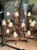 20 LIGHT "ANTIQUE BRONZE" CHANDELIER - 8