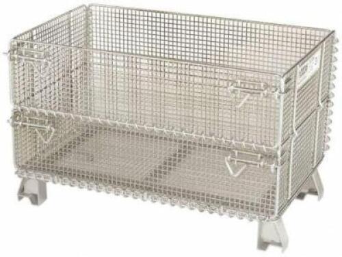 DESCRIPTION: (2) COLLAPSIBLE WIRE MESH CONTAINER BRAND/MODEL: N/A INFORMATION: MUST ATTEND INSPECTION RETAIL$: $130.00 SIZE: 32"X20"X21" QTY: 2