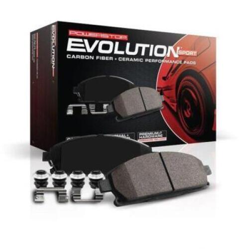 DESCRIPTION: (1) FRONT BRAKE PADS BRAND/MODEL: EVOLUTION/Z23-1508 INFORMATION: CARBON FIBER CERAMIC RETAIL$: $59.64 SIZE: 10.3"L X 6.2"W X 2.6"H QTY: