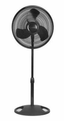 DESCRIPTION: (1) PEDESTAL FAN BRAND/MODEL: LASKO/S16500 INFORMATION: BLACK/3-SPEED RETAIL$: $41.00 SIZE: 16" QTY: 1