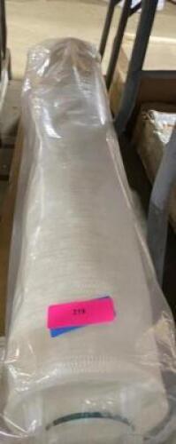 DESCRIPTION: (2) MISC FILTER BRAND/MODEL: 3M INFORMATION: WHITE/SEE FOR INSPECTION SIZE: 44"L X 6"DIA QTY: 2