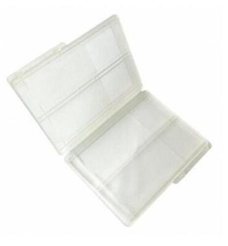 DESCRIPTION: (1) PACK OF (50) PLASTIC SLIDE BOX BRAND/MODEL: LAB SAFETY/5PTL1 INFORMATION: TRANSPARENT-CLEAR/50-SLIDES RETAIL$: 21.75 PER PK OF 50 QTY
